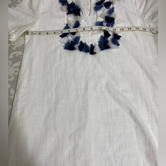 Loveriche for Anthropologie white dress with tassels size S - Picture 4 of 7